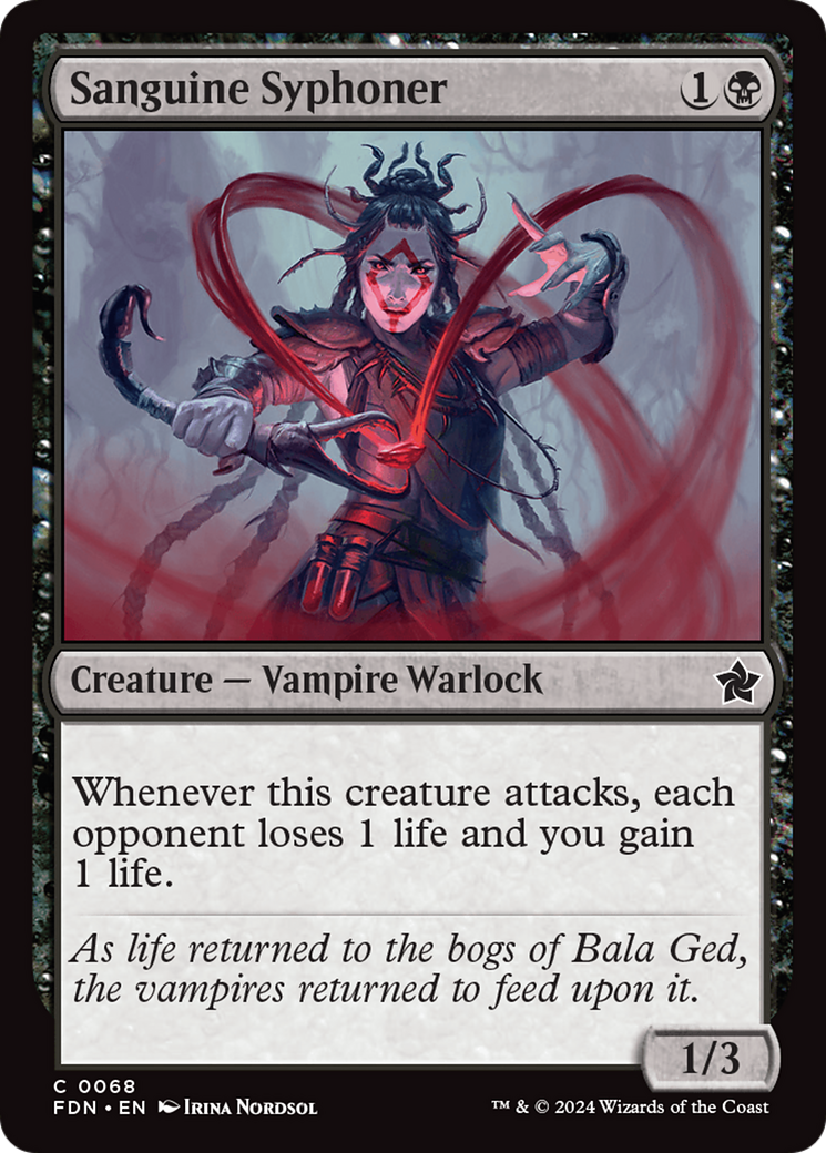 Sanguine Syphoner (FDN-068) - Foundations Foil [Common]