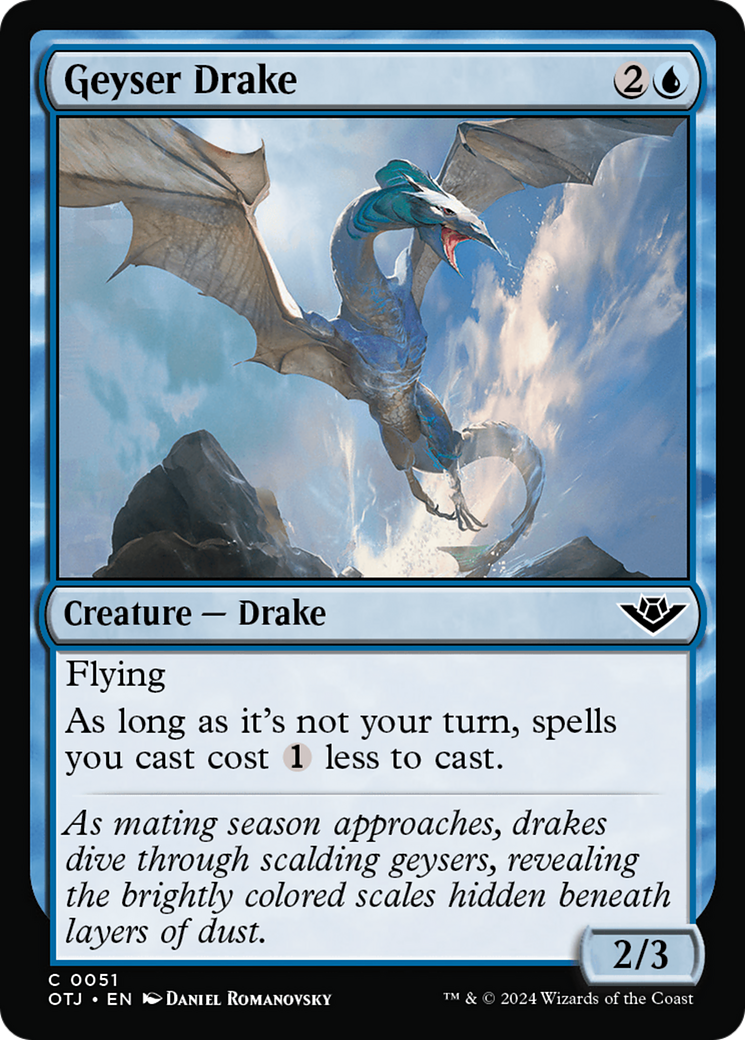 Geyser Drake (OTJ-051) - Outlaws of Thunder Junction [Common]