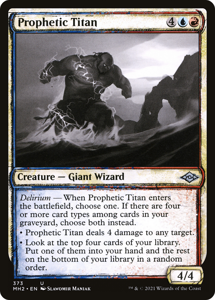 Prophetic Titan (MH2-373) - Modern Horizons 2: (Showcase) Foil [Uncommon]