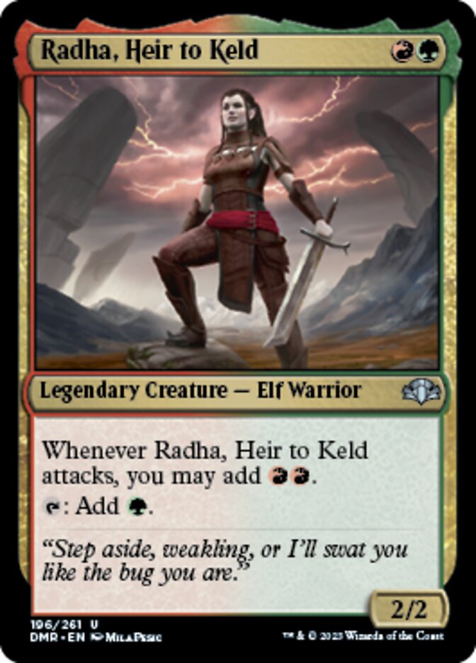 Radha, Heir to Keld (DMR-196) - Dominaria Remastered [Uncommon]