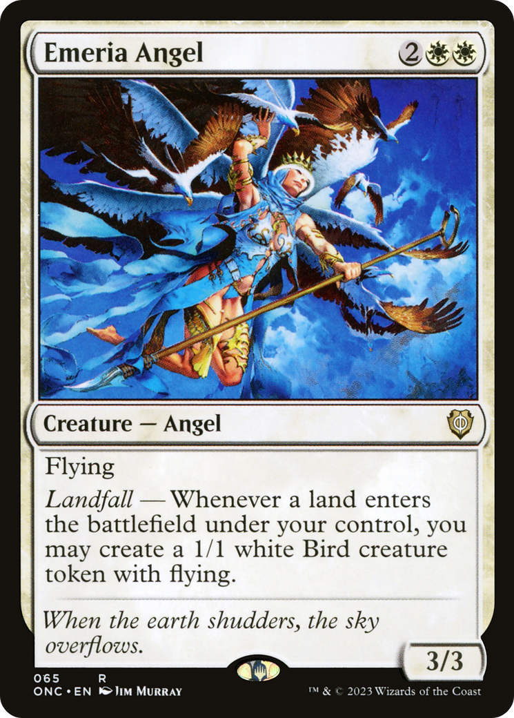 Emeria Angel (ONC-065) - Phyrexia: All Will Be One Commander [Rare]
