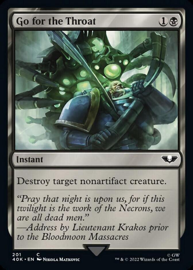Go for the Throat (40K-201) - Warhammer 40,000 Commander [Common]