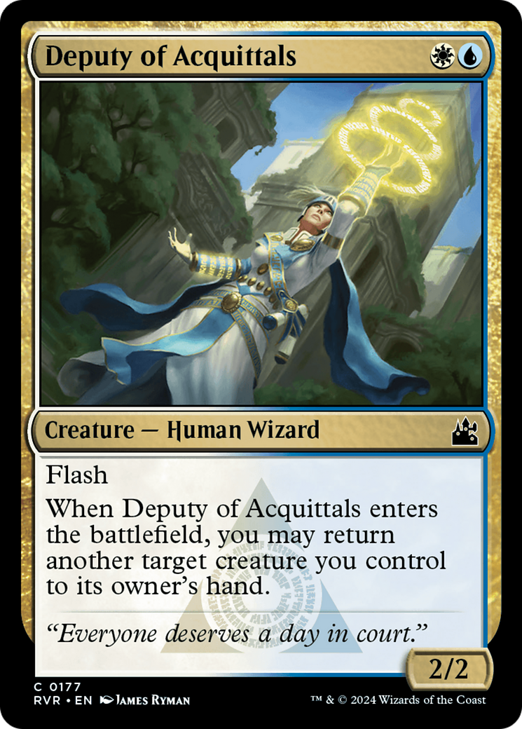 Deputy of Acquittals (RVR-177) - Ravnica Remastered [Common]