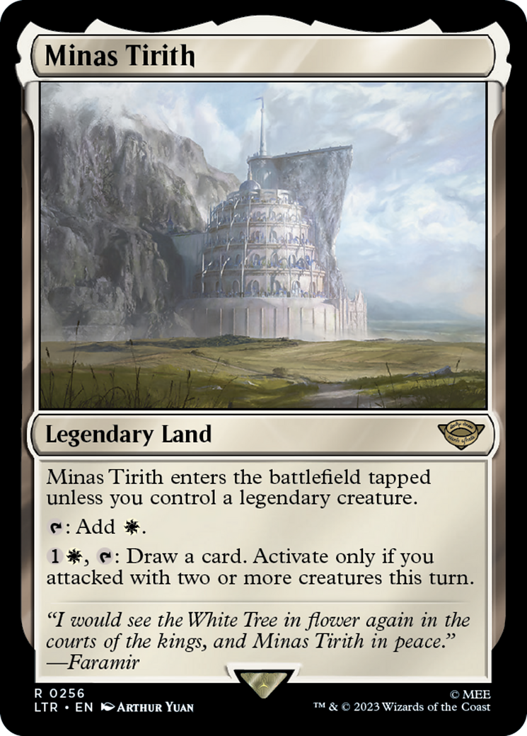 Minas Tirith (LTR-256) - The Lord of the Rings: Tales of Middle-earth Foil [Rare]