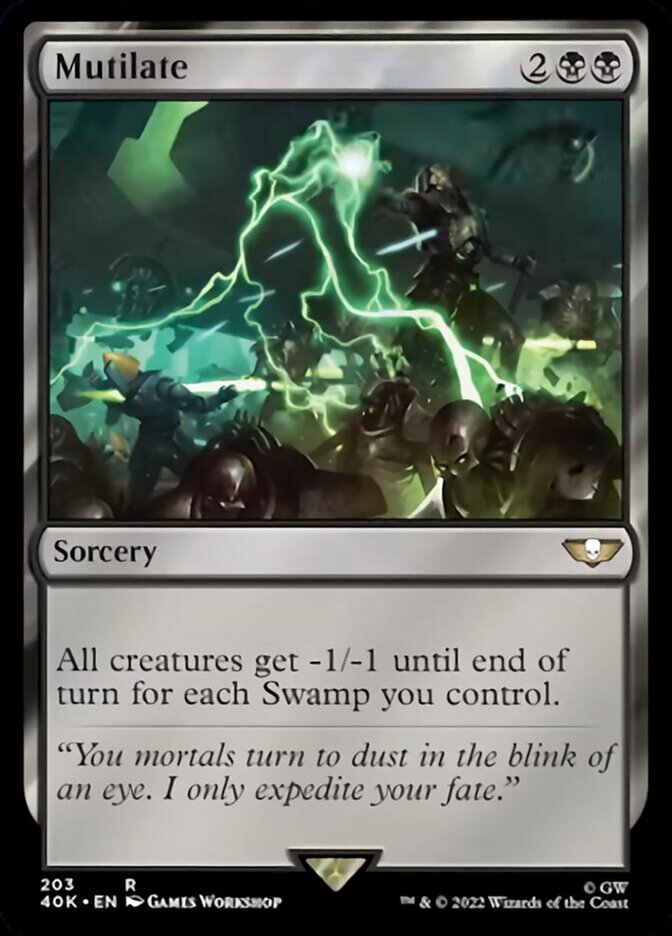 Mutilate (40K-203) - Warhammer 40,000 Commander [Rare]