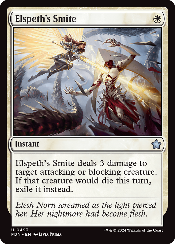 Elspeth's Smite (FDN-493) - Foundations [Uncommon]