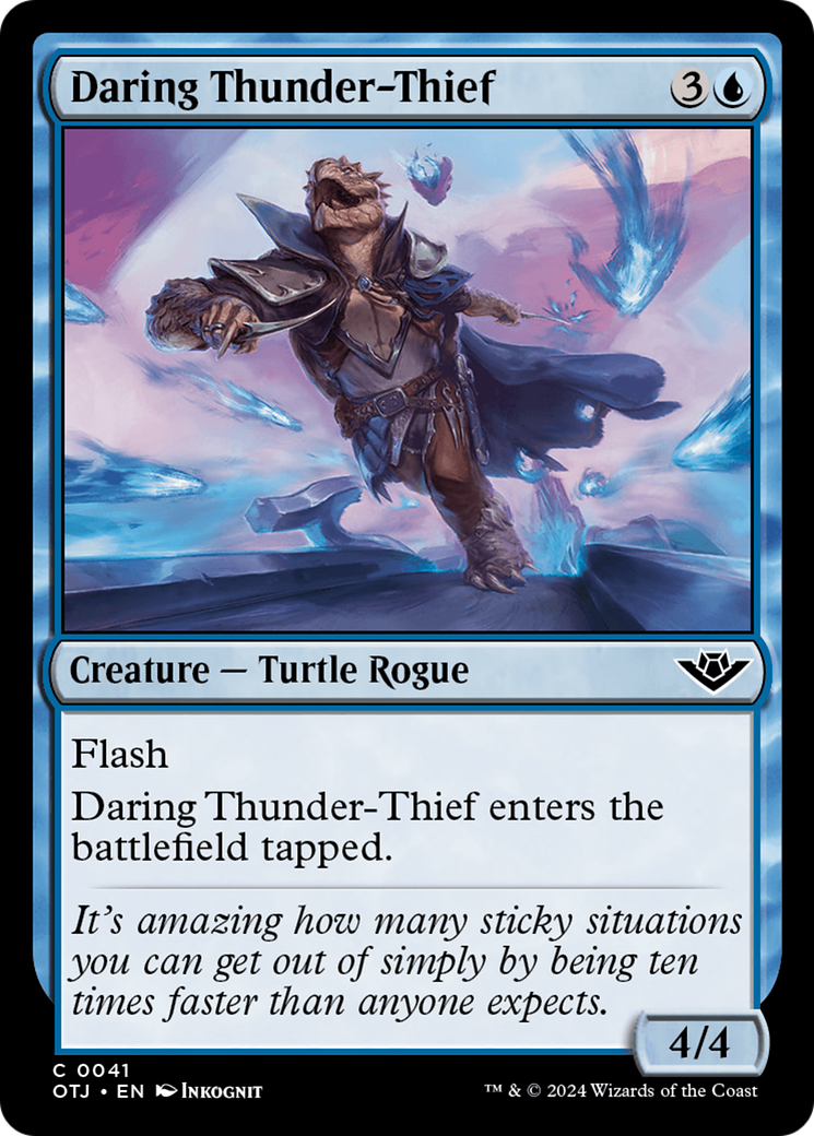 Daring Thunder-Thief (OTJ-041) - Outlaws of Thunder Junction Foil [Common]