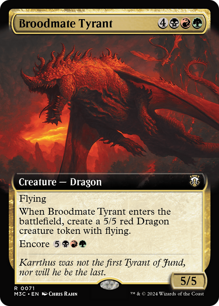 Broodmate Tyrant (M3C-071) - Modern Horizons 3 Commander Foil [Rare]