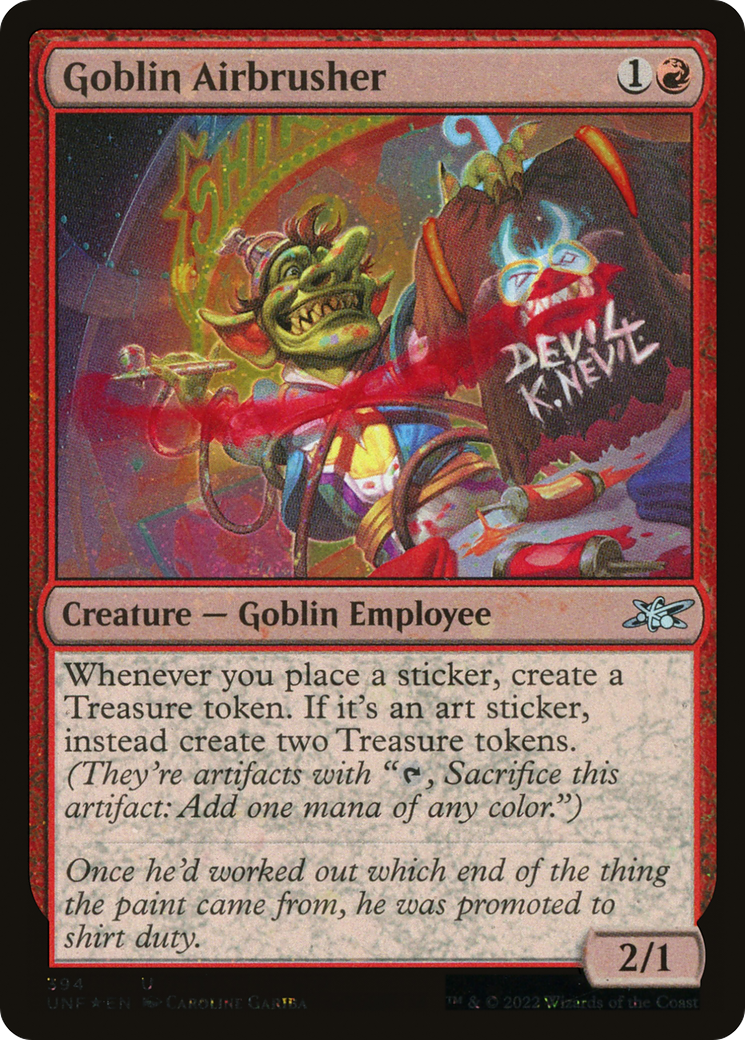 Goblin Airbrusher (UNF-394) - Unfinity Galaxy Foil [Uncommon]