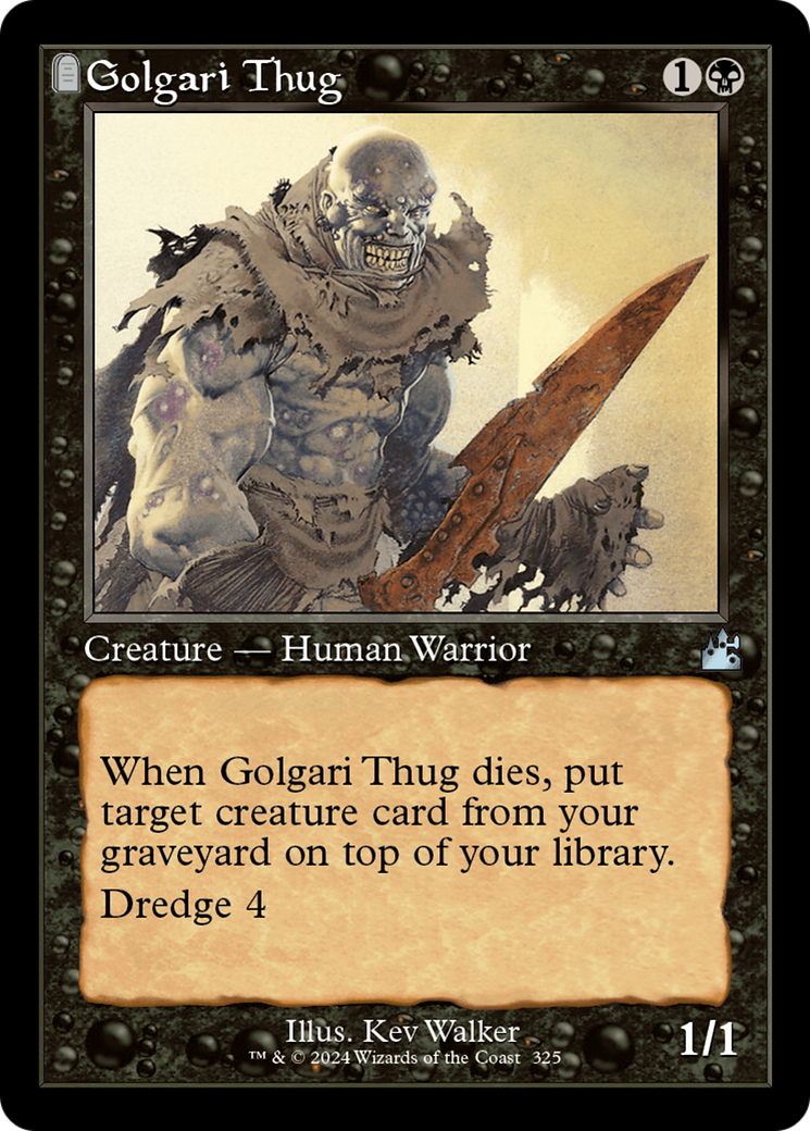 Golgari Thug (RVR-325) - Ravnica Remastered: (tombstone) [Uncommon]