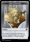 Ajani Steadfast Emblem // Wizard Double-Sided Token [Commander Masters Tokens]
