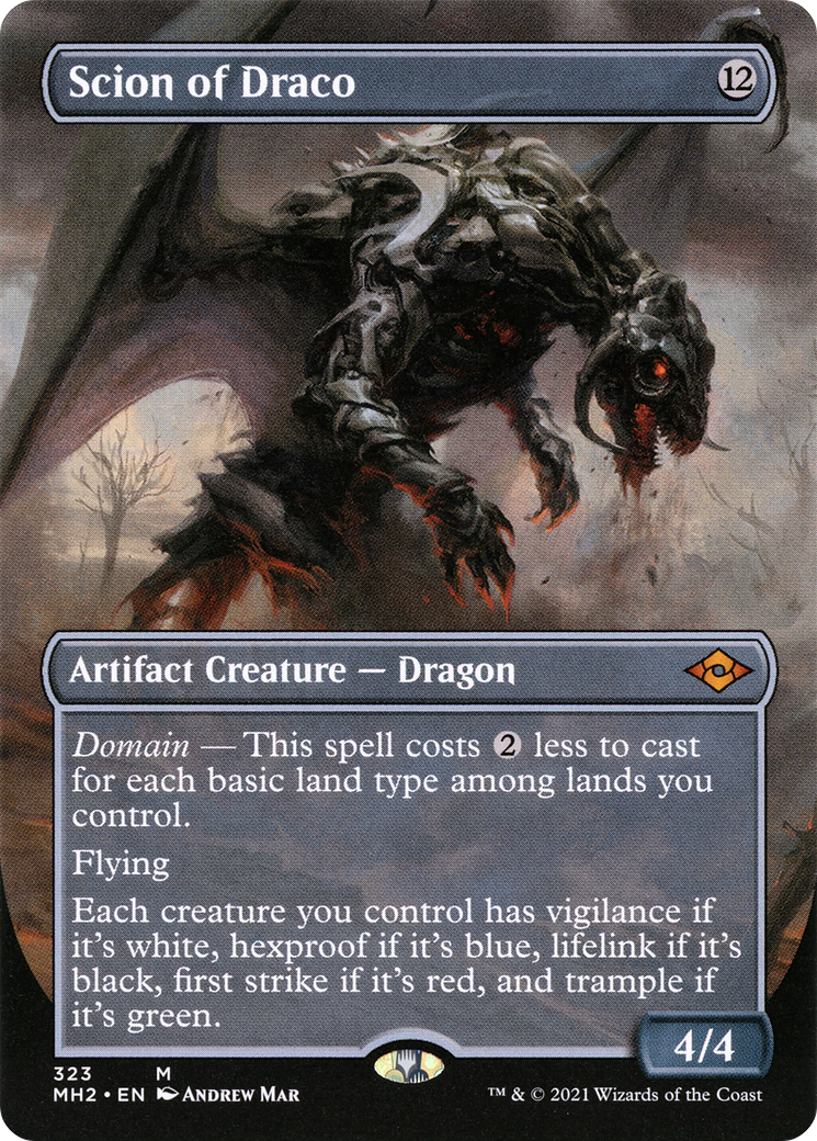 Scion of Draco (MH2-323) - Modern Horizons 2 (Borderless) Foil [Mythic]