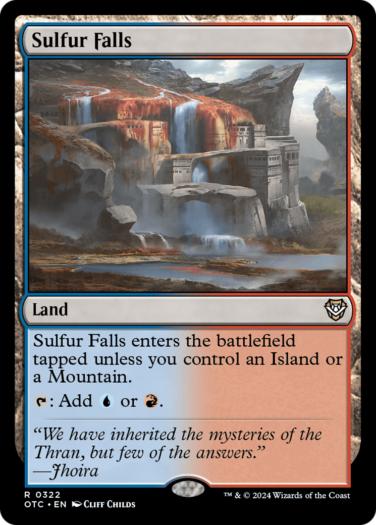 Sulfur Falls (OTC-322) - Outlaws of Thunder Junction Commander [Rare]