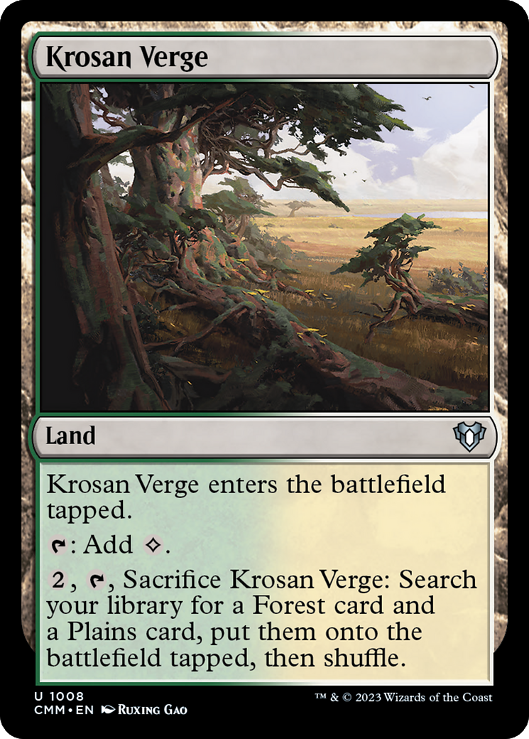 Krosan Verge (CMM-1008) - Commander Masters [Uncommon]