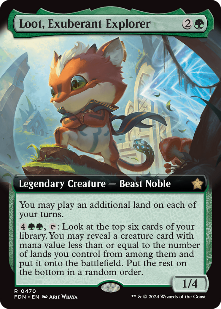 Loot, Exuberant Explorer (FDN-470) - Foundations: (Extended Art) Foil [Rare]