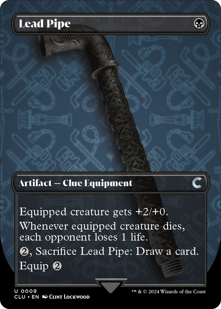 Lead Pipe (CLU-009) - Ravnica: Clue Edition (Borderless) [Uncommon]