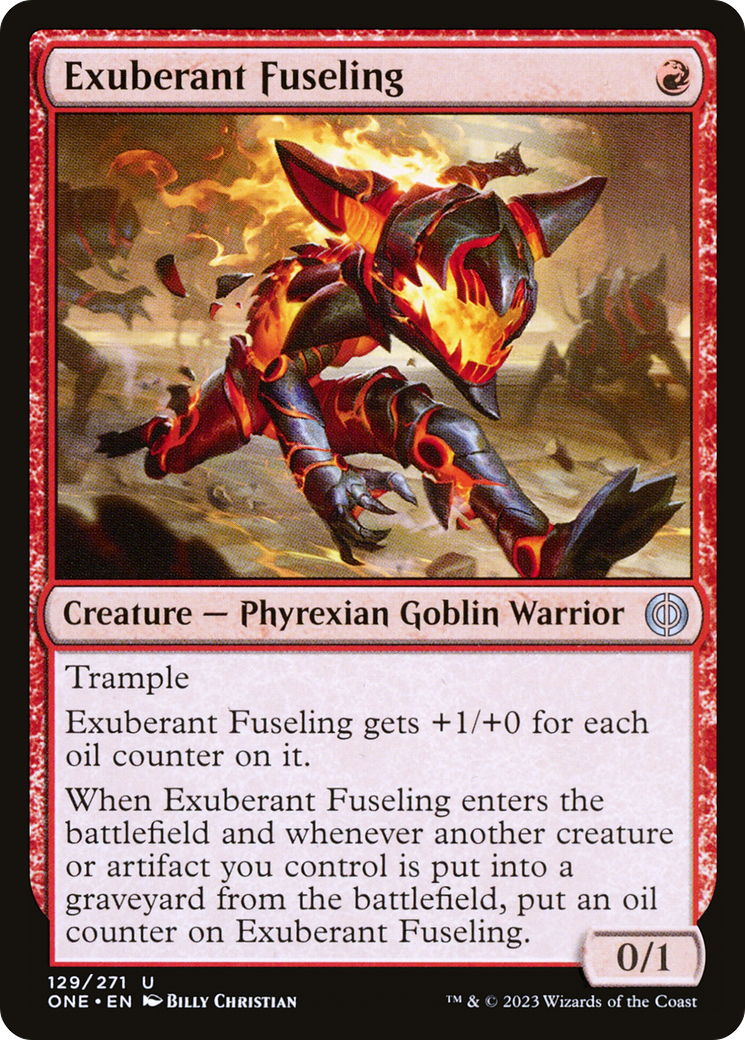 Exuberant Fuseling (ONE-129) - Phyrexia: All Will Be One [Uncommon]
