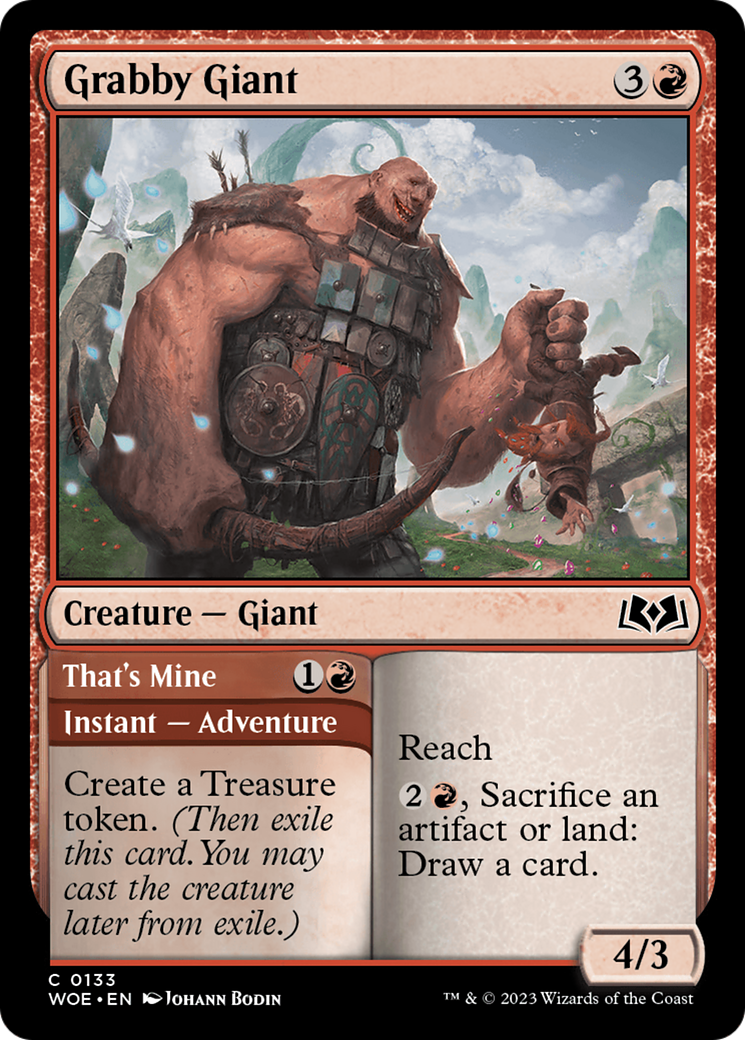 Grabby Giant // That's Mine (WOE-133) - Wilds of Eldraine [Common]