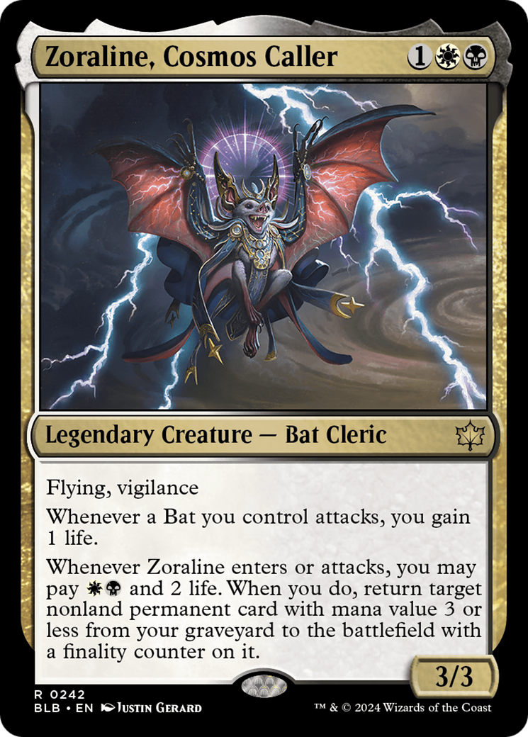 Zoraline, Cosmos Caller (BLB-242) - Bloomburrow Foil [Rare]