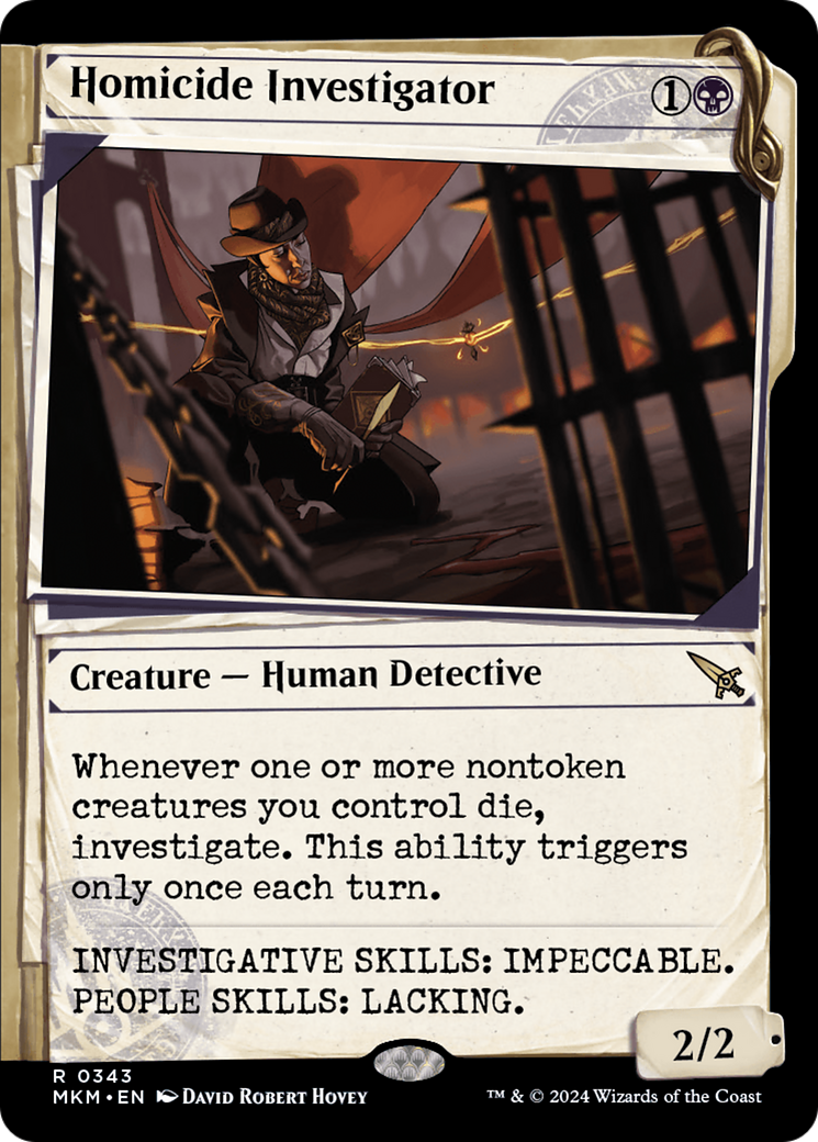 Homicide Investigator (MKM-343) - Murders at Karlov Manor: (Showcase) Foil [Rare]