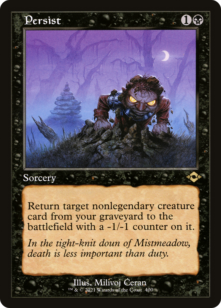 Persist (MH2-400) - Modern Horizons 2 Foil [Rare] Retro Frame – Board ...