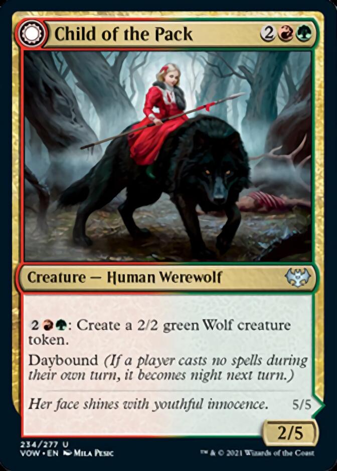 Child of the Pack // Savage Packmate (VOW-234) - Innistrad: Crimson Vow: (Double Faced Transform) [Uncommon]
