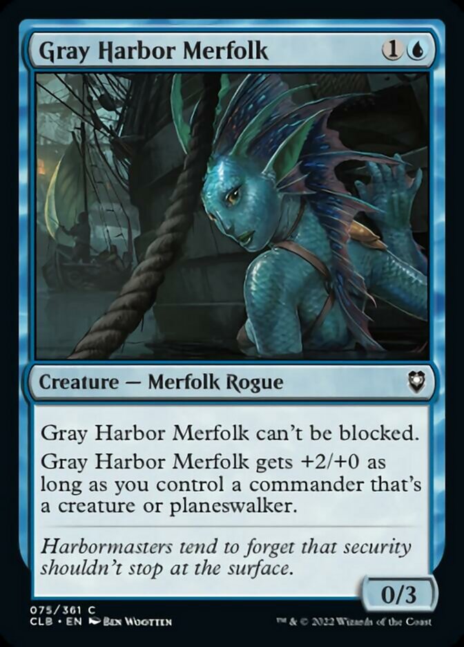 Gray Harbor Merfolk (CLB-075) - Commander Legends: Battle for Baldur's Gate [Common]