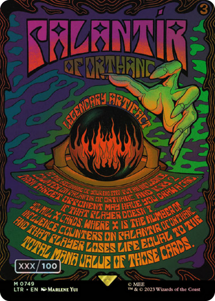 Palantír of Orthanc (LTR-749Z) - The Lord of the Rings: Tales of Middle-earth (Borderless) Foil [Mythic]