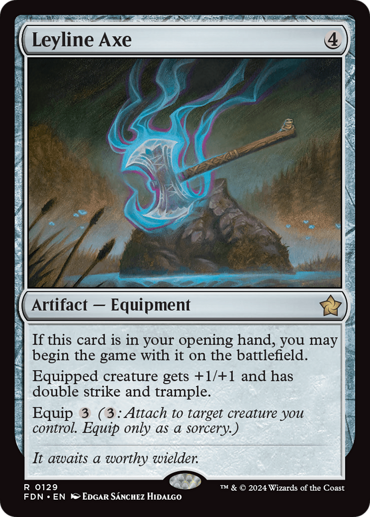 Leyline Axe (FDN-129) - Foundations [Rare]