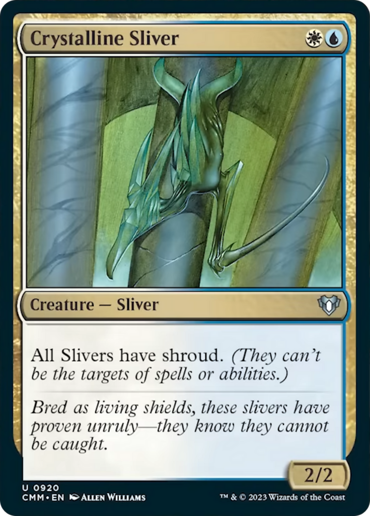 Crystalline Sliver (CMM-920) - Commander Masters [Uncommon]