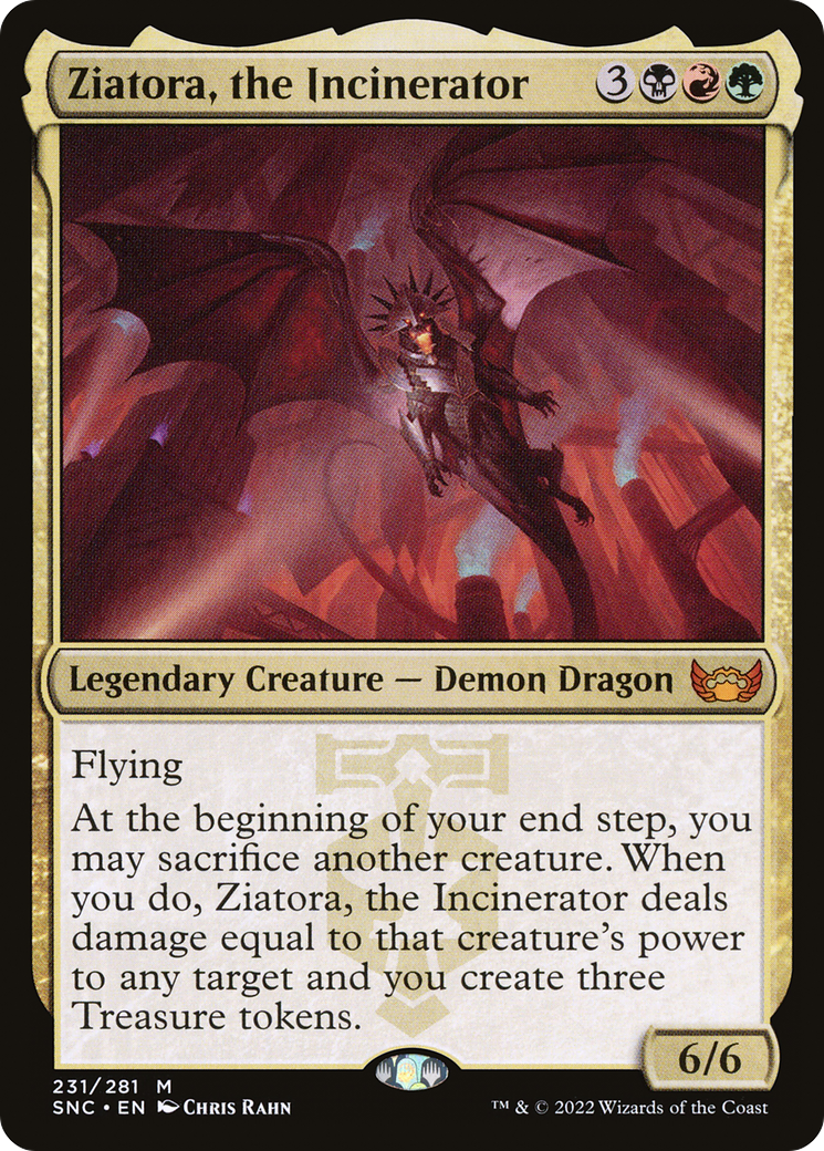 Ziatora, the Incinerator (SNC-231) - Streets of New Capenna [Mythic]
