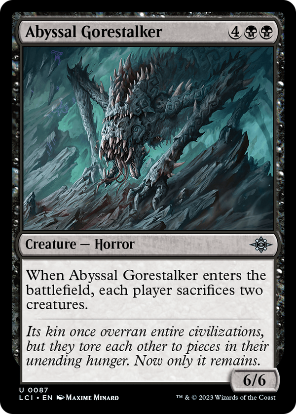 Abyssal Gorestalker (LCI-087) - The Lost Caverns of Ixalan [Uncommon]
