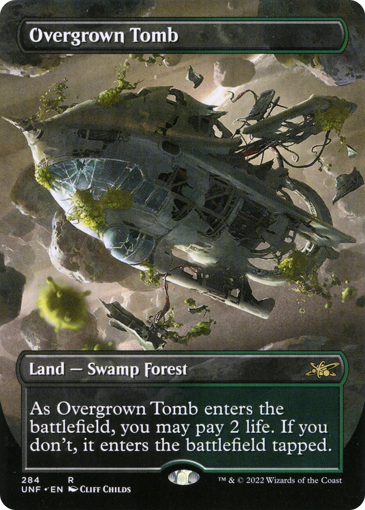 Overgrown Tomb (UNF-284) - Unfinity (Borderless) Foil [Rare]