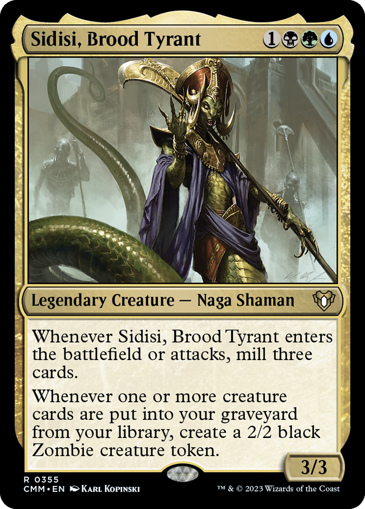 Sidisi, Brood Tyrant (CMM-355) - Commander Masters [Rare]