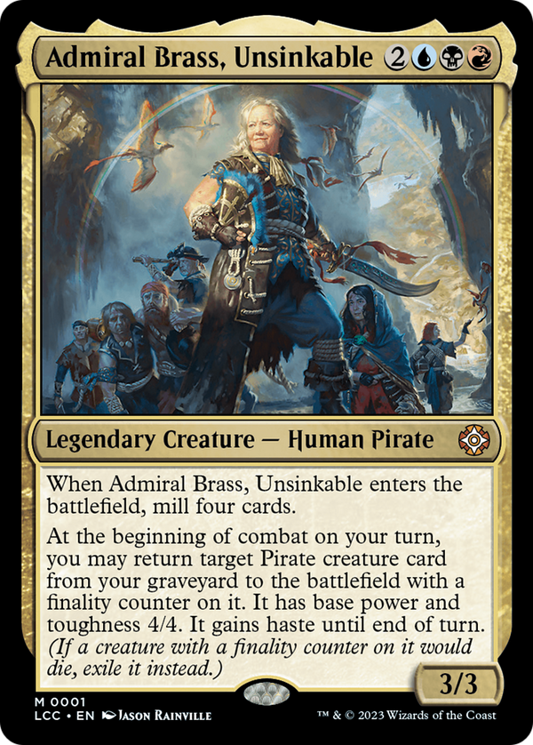 Admiral Brass, Unsinkable (LCC-001) - The Lost Caverns of Ixalan Commander [Mythic]