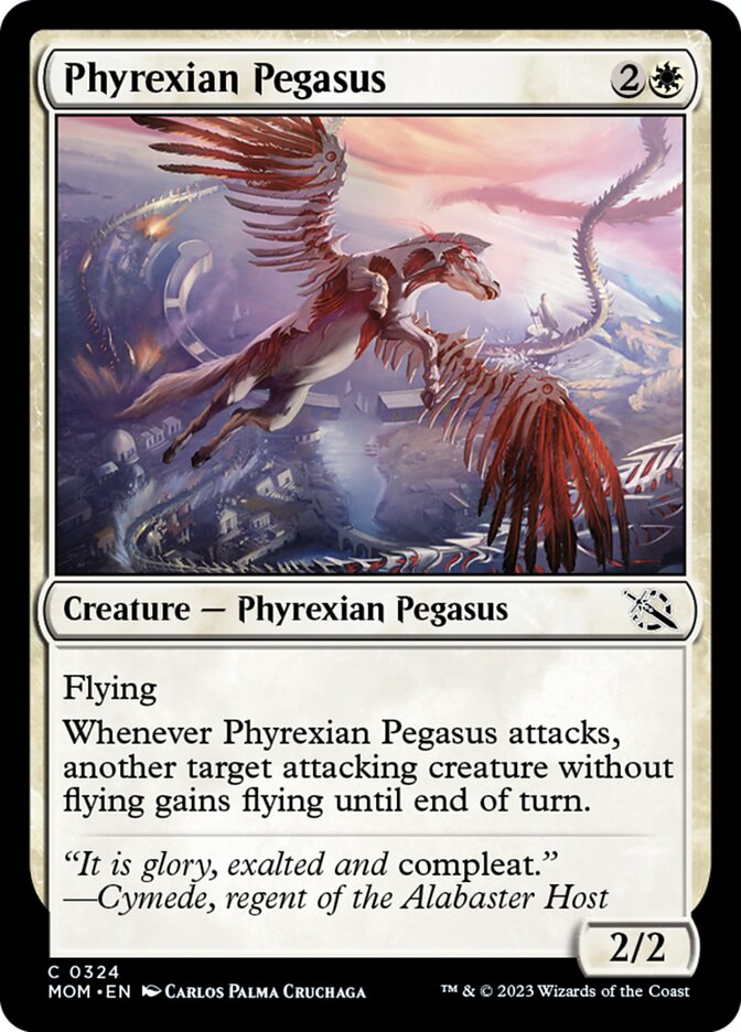 Phyrexian Pegasus (MOM-324) - March of the Machine [Common]