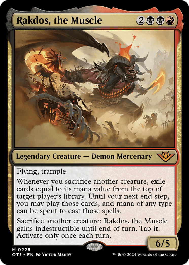 Rakdos, the Muscle (OTJ-226) - Outlaws of Thunder Junction [Mythic]