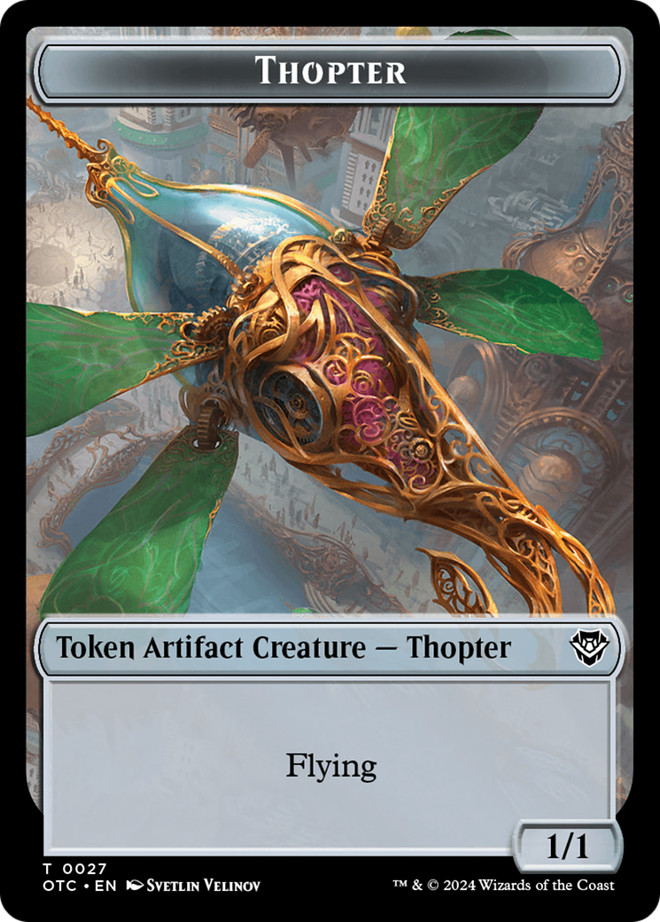 Thopter (TOTC-027) - Outlaws of Thunder Junction Commander Tokens [Common]