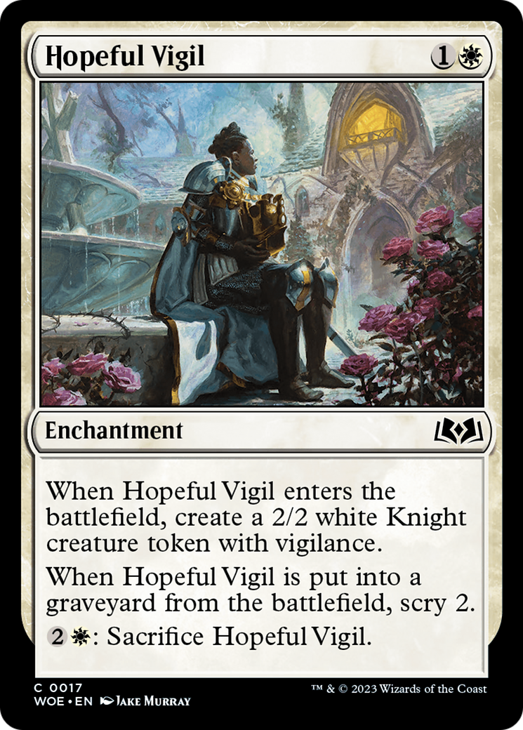 Hopeful Vigil (WOE-017) - Wilds of Eldraine [Common]