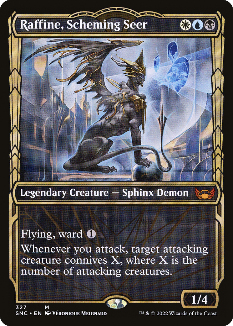 Raffine, Scheming Seer (SNC-327) - Streets of New Capenna: (Showcase) Foil [Mythic]
