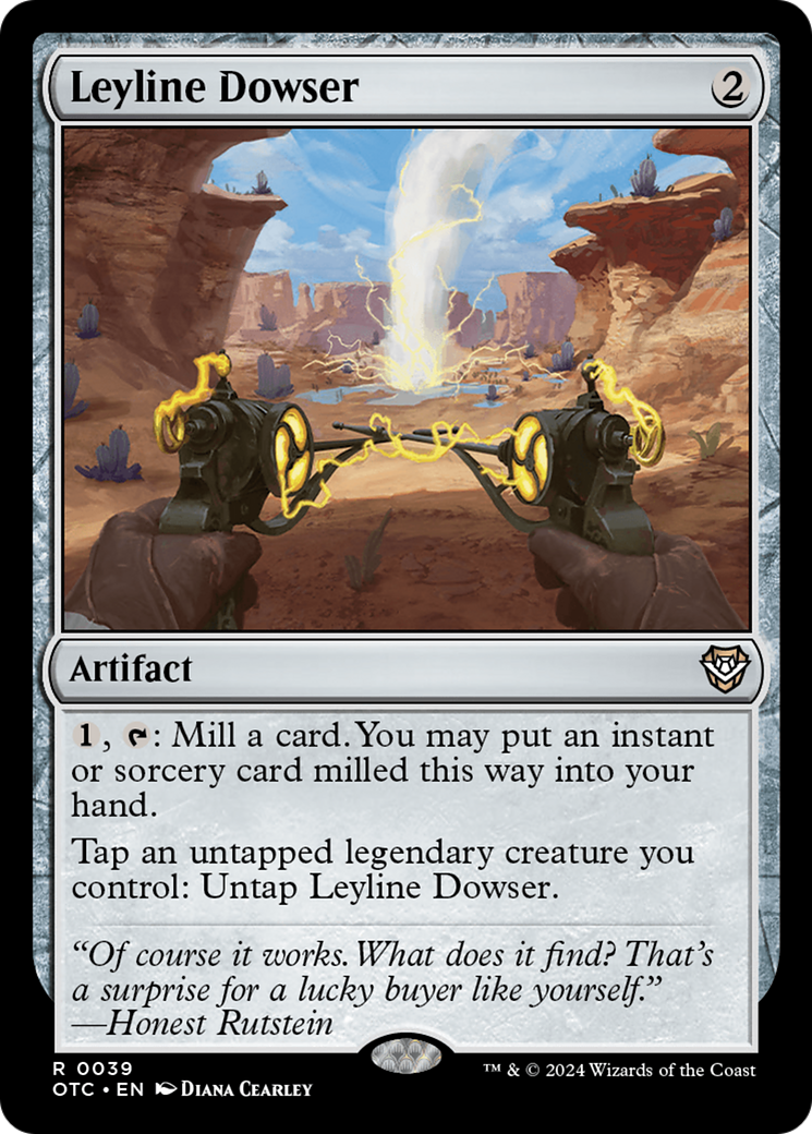 Leyline Dowser (OTC-039) - Outlaws of Thunder Junction Commander Foil [Rare]