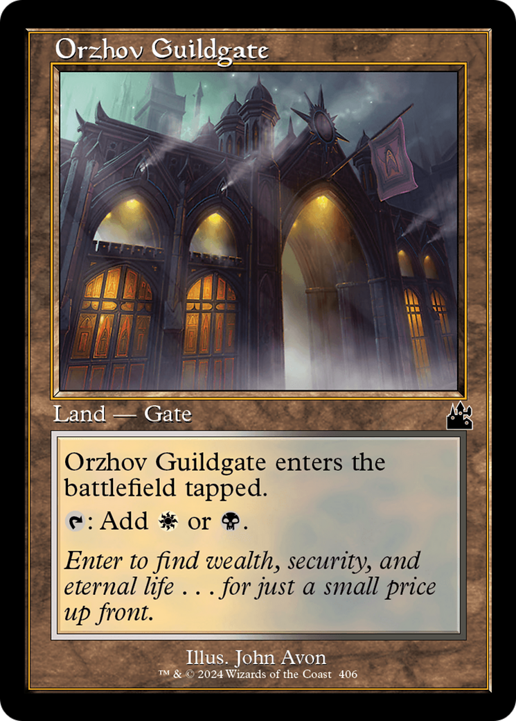 Orzhov Guildgate (RVR-406) - Ravnica Remastered [Common]