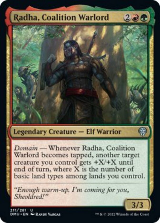 Radha, Coalition Warlord (DMU-211) - Dominaria United [Uncommon]