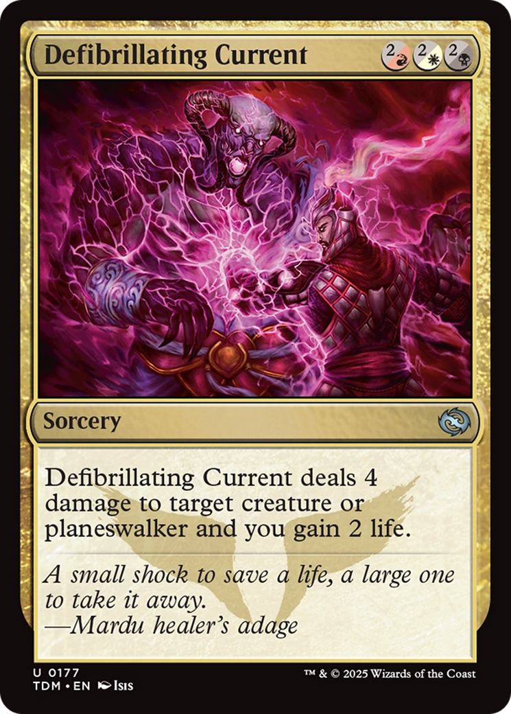 Defibrillating Current (TDM-177) - Tarkir: Dragonstorm Foil [Uncommon]