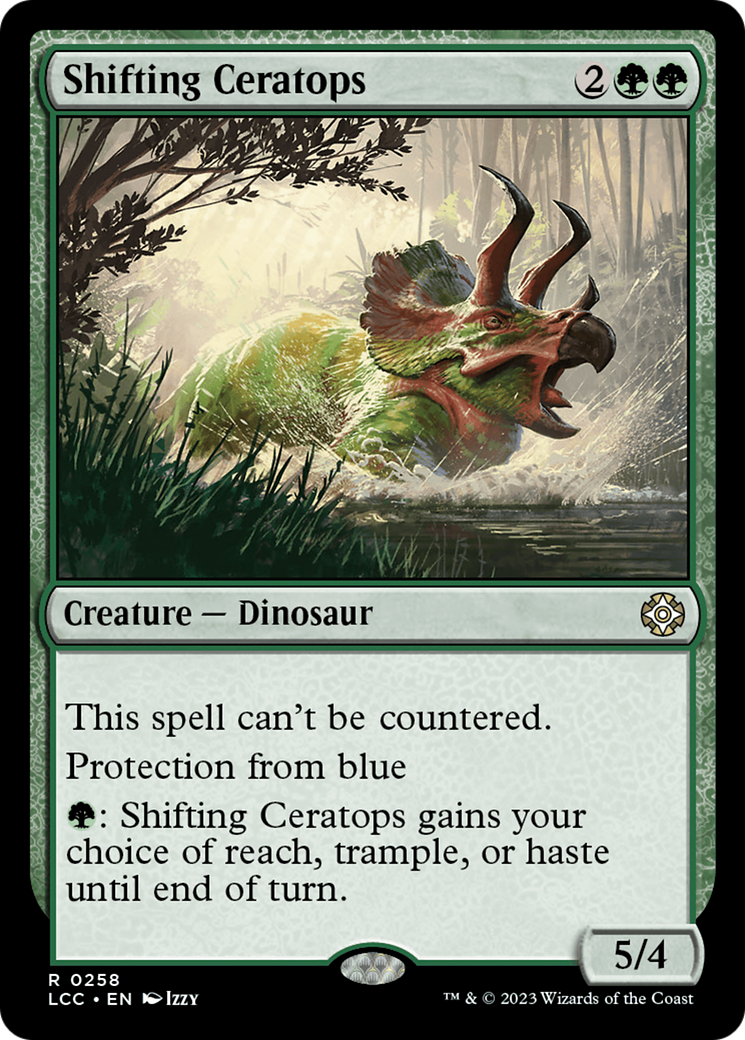 Shifting Ceratops (LCC-258) - The Lost Caverns of Ixalan Commander [Rare]