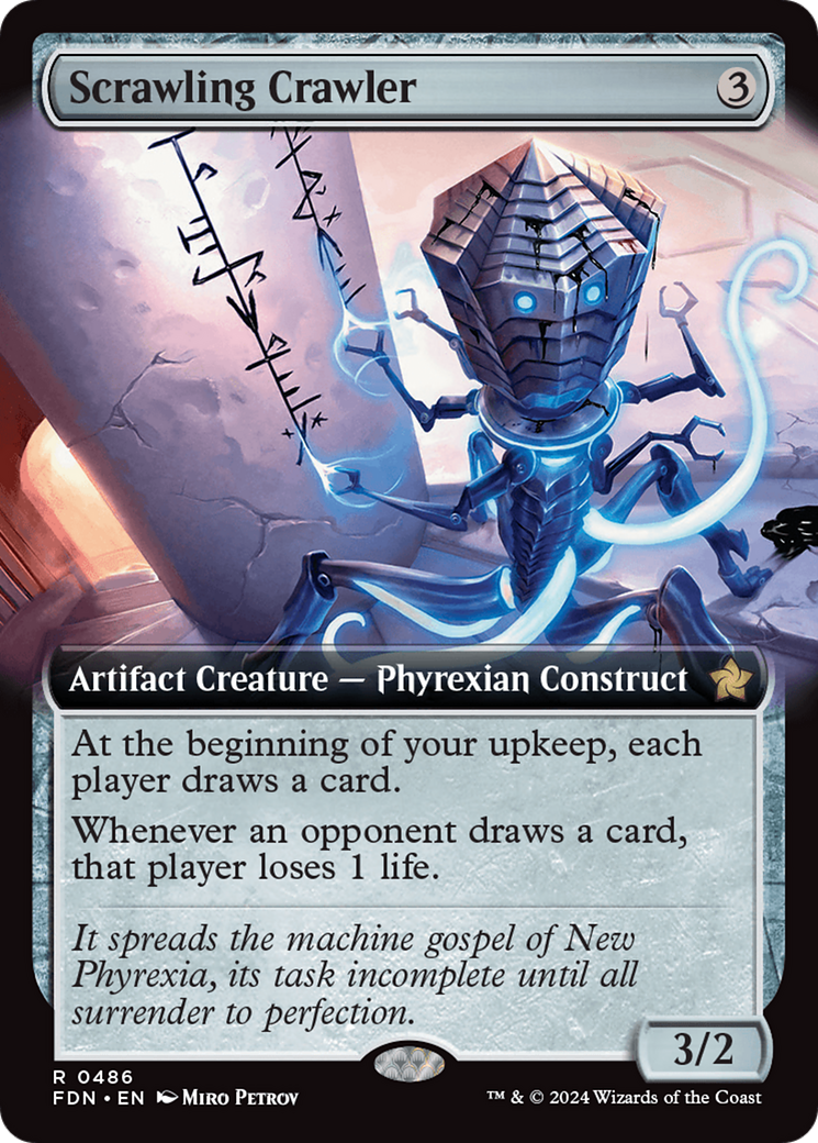 Scrawling Crawler (FDN-486) - Foundations: (Extended Art) Foil [Rare]