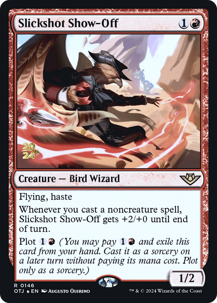 Slickshot Show-Off (POTJ-146S) - Outlaws of Thunder Junction Promos Foil [Rare]