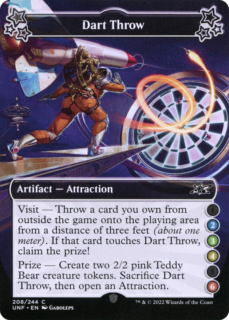 Dart Throw (UNF-208A) - Unfinity Foil [Common]
