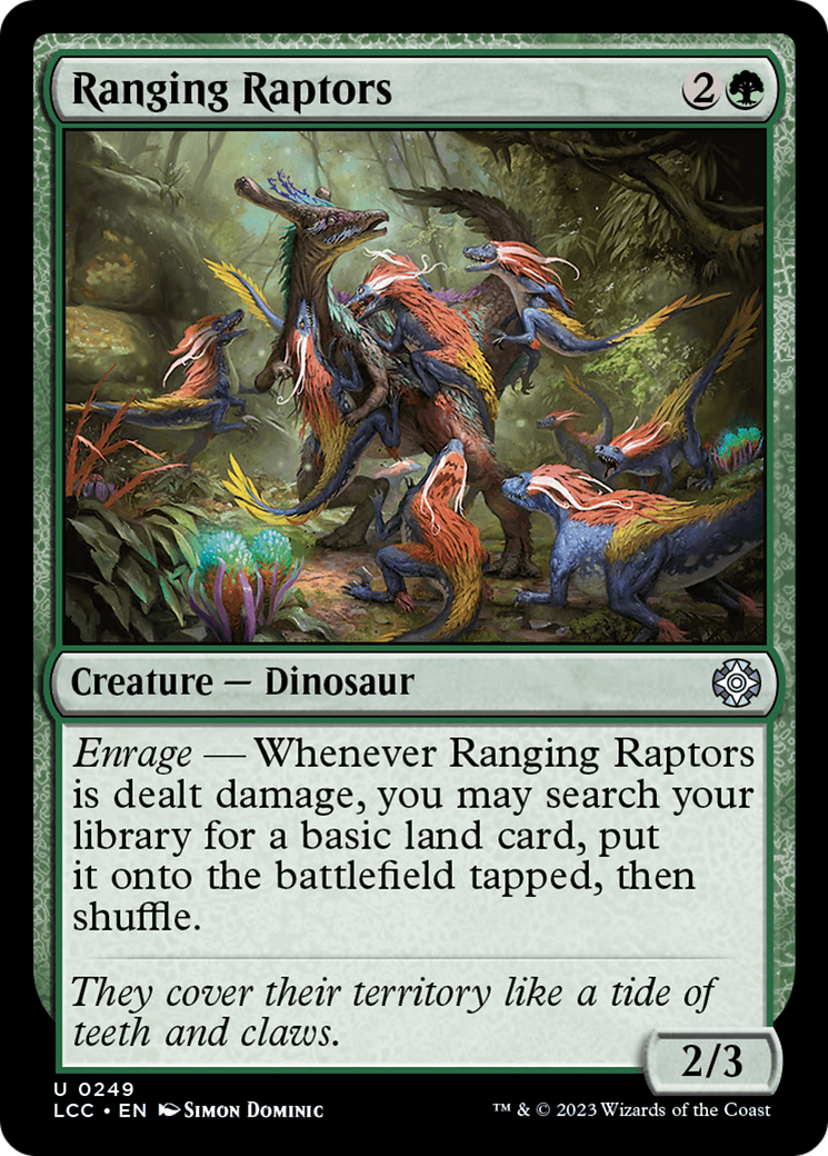 Ranging Raptors (LCC-249) - The Lost Caverns of Ixalan Commander [Uncommon]