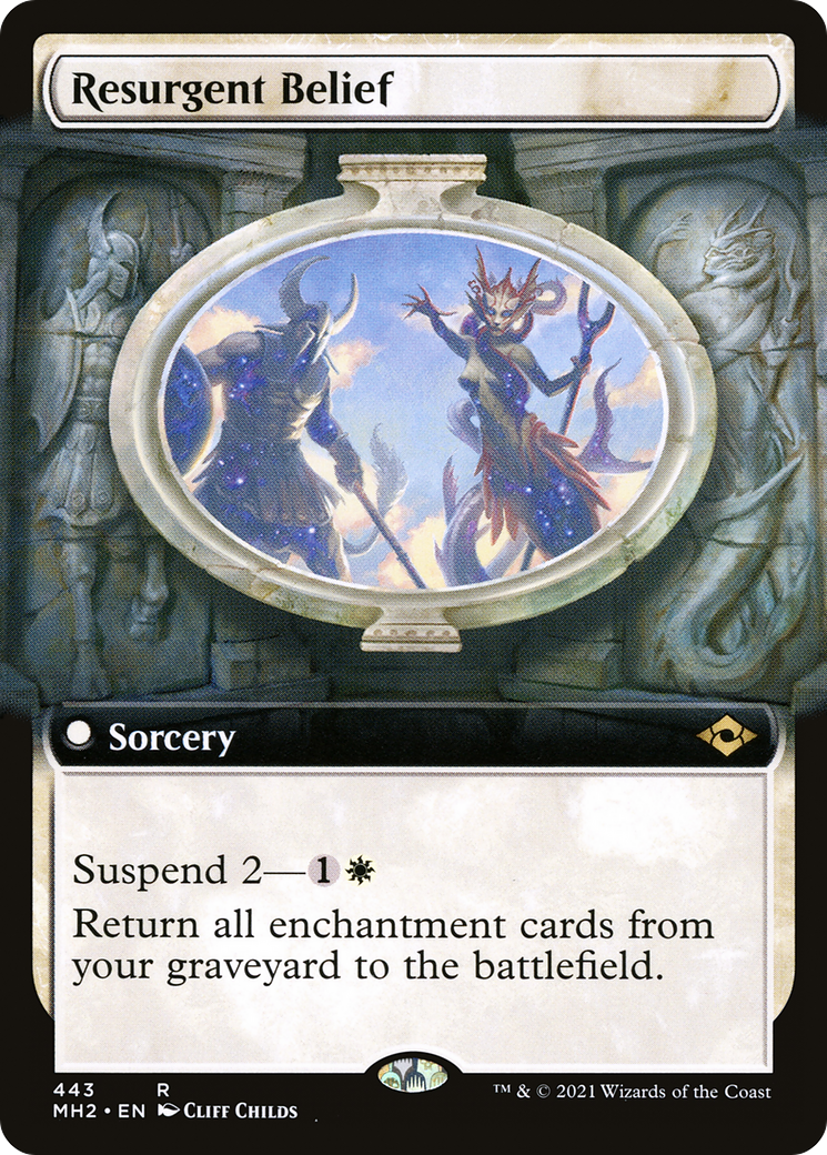 Resurgent Belief (MH2-443) - Modern Horizons 2: (Extended Art) [Rare]
